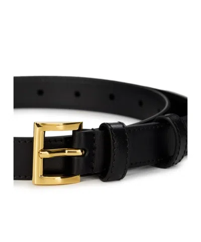 Prada Logo Belt In Black