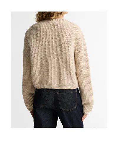 Barbour Button-front Knit Cardigan In Brown