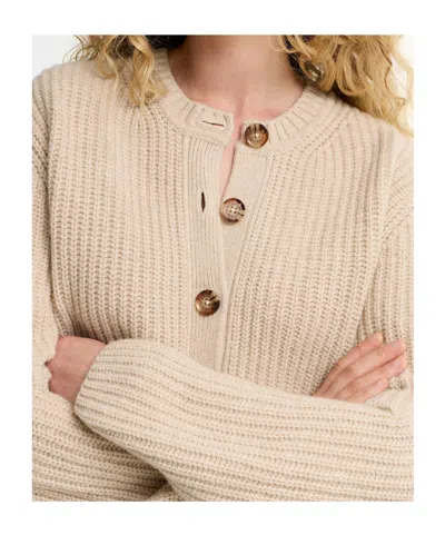 Barbour Button-front Knit Cardigan In Brown
