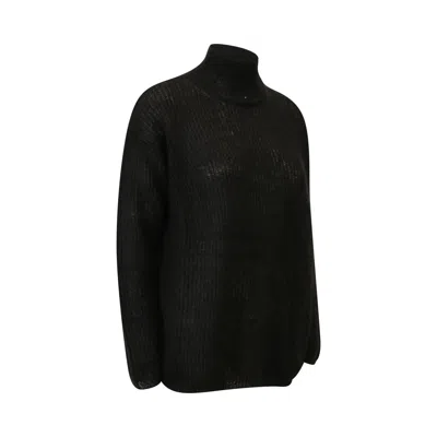 Max Mara Turtleneck Sweater In Black
