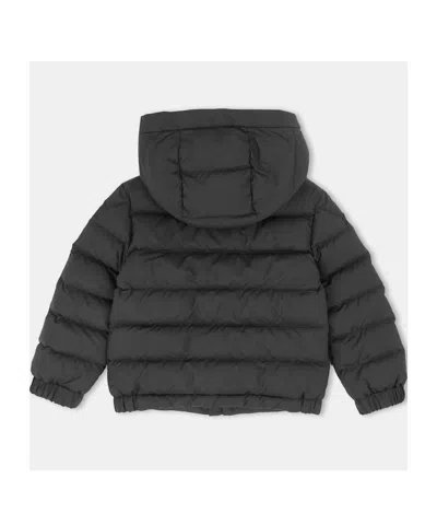 Moncler Logo Patch Down Jacket In Black