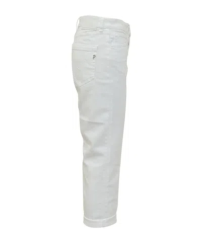 Dondup Woman Jeans Dp268bbs0030d 000 Jeans 5tasche Loose Knoons Bot White In White