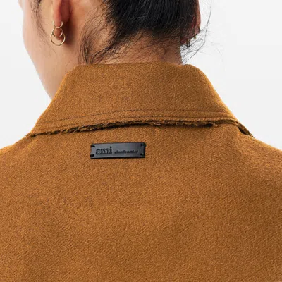Ami Alexandre Mattiussi Single-breasted Solid Color Coat In Brown