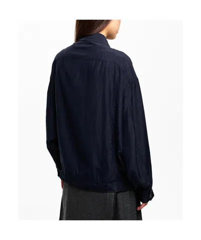 Prada Collared Jacket Elasticated Hem Front Pockets In Yellow