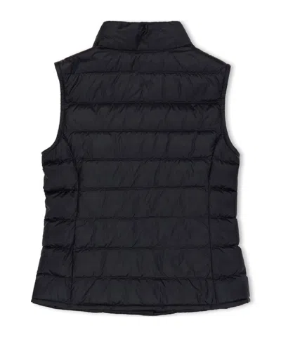 Moncler Logo Patch Vest In Blue