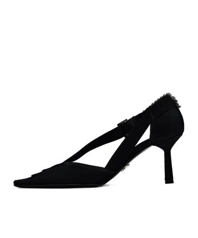 Prada Versatile Minimalist Stiletto Heels In Black