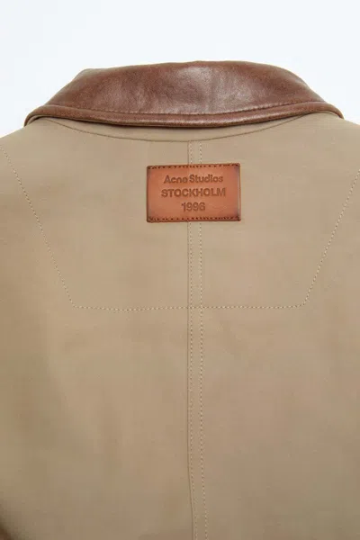 Acne Studios Long-sleeve Bomber Jacket In Neutral