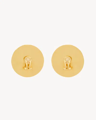 Saint Laurent Cabochon Earrings In Ceramic In Multi