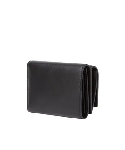 Fendi Ff Mini Trifold In Black