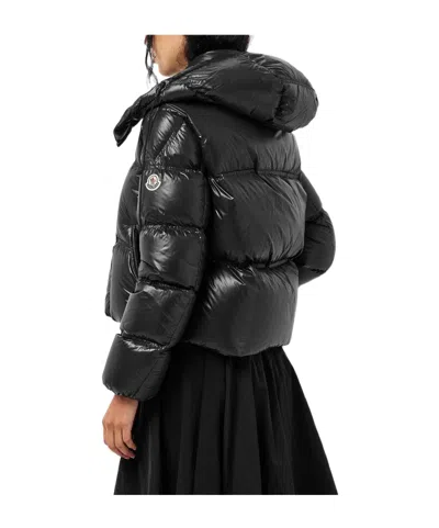 Moncler Hooded Down Jacket In Black