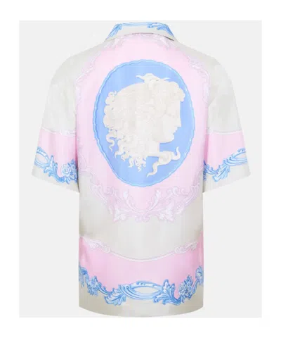 Versace Multicolor Regular Printed Shirt In Multi