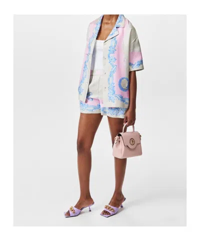 Versace Multicolor Regular Printed Shirt In Multi