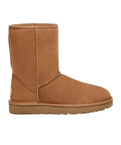 Ugg Chestnut Suede Mid-calf Boots In Brown