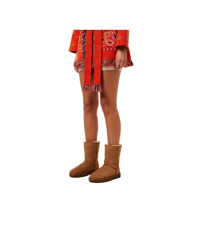 Ugg Chestnut Suede Mid-calf Boots In Brown