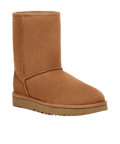 Ugg Chestnut Suede Mid-calf Boots In Brown