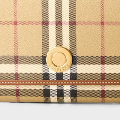 Burberry Hannah Check Wallet On Chain In Multi
