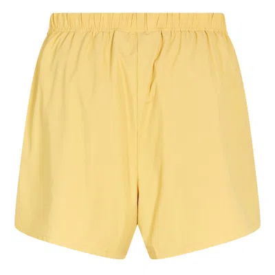 Essentials Drawstring Athletic Shorts In Yellow