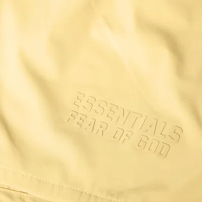Essentials Drawstring Athletic Shorts In Yellow