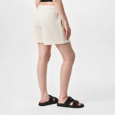 Moncler Logo-patch Drawstring Shorts In Neutral