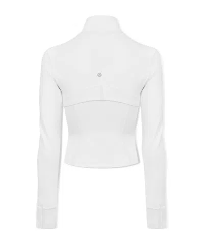 Lululemon Nulu Nylon Defined Cropped Jacket In White