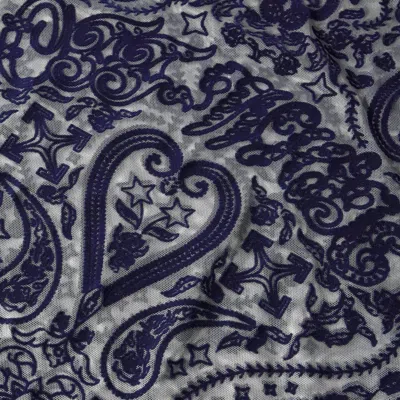 Off-white Paisley-pattern Top In Blue