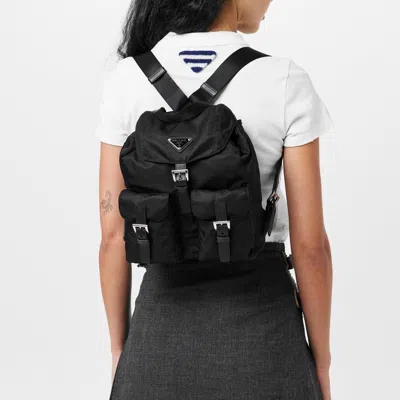 Prada Small Nylon Backpack In Pink