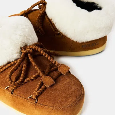 Moon Boot Solid Color Snow Boots In Brown