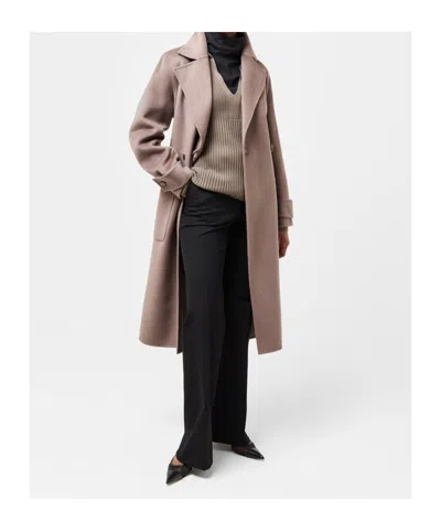 Joseph Belted Coat In Pink