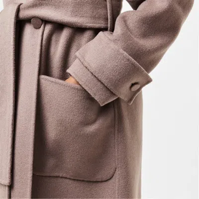 Joseph Belted Coat In Pink