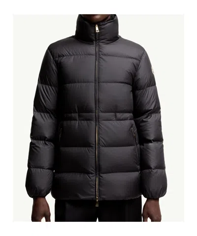 Moncler Brossette Short Down Jacket In Black