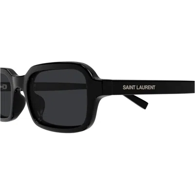 Saint Laurent Rectangle Sunglasses In Black