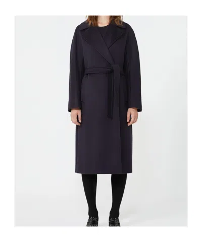 Weekend Max Mara Resina Double-breasted Coat In Black