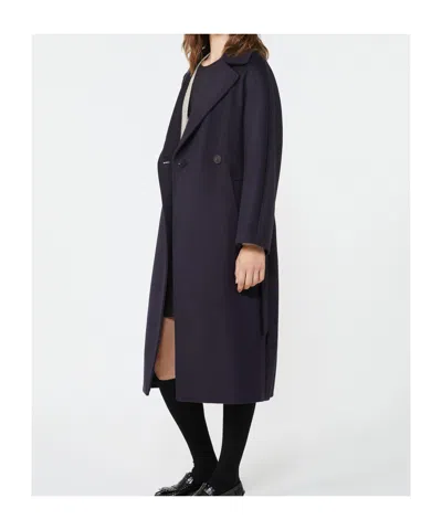 Weekend Max Mara Resina Double-breasted Coat In Black