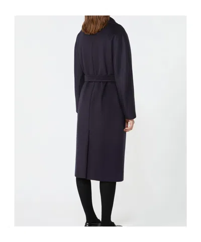 Weekend Max Mara Resina Double-breasted Coat In Black
