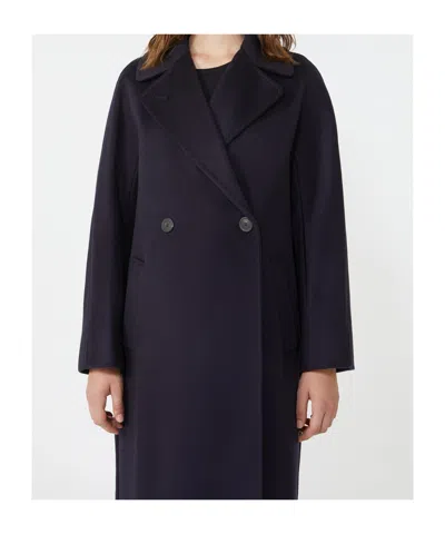Weekend Max Mara Resina Double-breasted Coat In Black