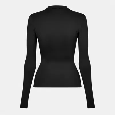 Marine Serre Moon Pattern T-shirt In Black