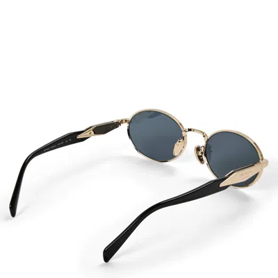 Prada Round Sunglasses In Black