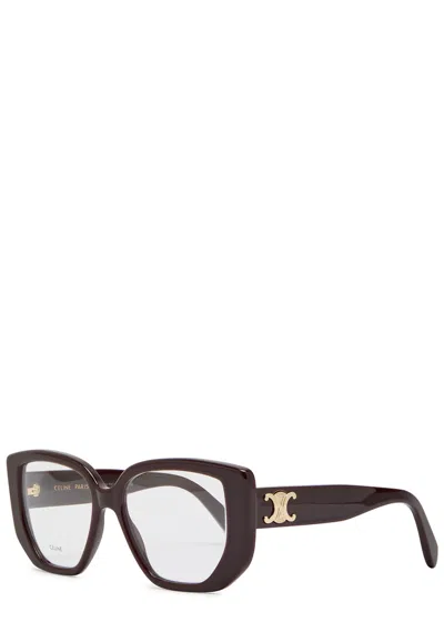 Celine Hexagon-frame Optical Glasses In White