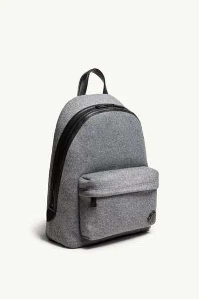 Moncler Carlo Backpack In Gray