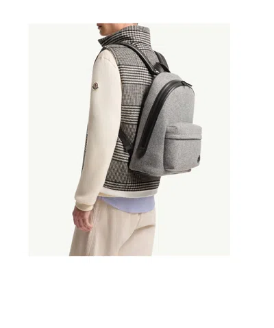 Moncler Carlo Backpack In Gray