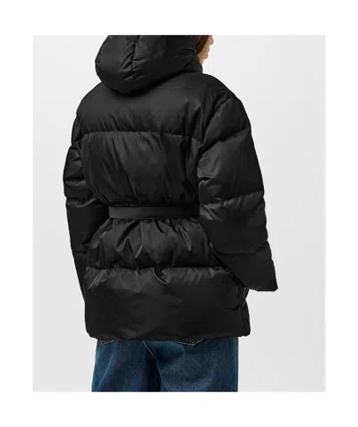 Prada Solid Color Warm Down Jacket In Black