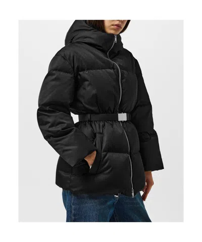 Prada Solid Color Warm Down Jacket In Black