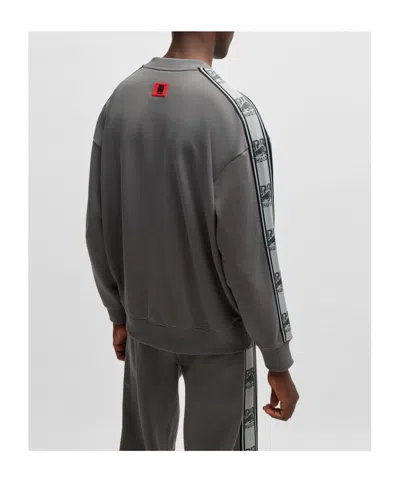 Hugo Boss Pure Cotton Comfortable Sweatshirt In Multi