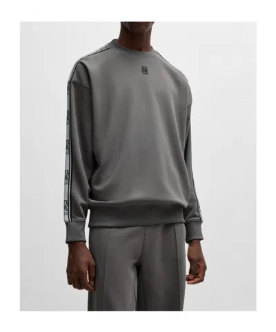Hugo Boss Pure Cotton Comfortable Sweatshirt In Multi
