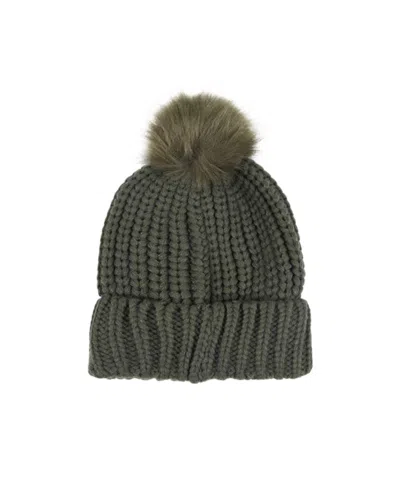 Barbour Knitting Hat In Green