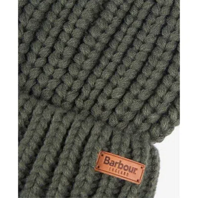 Barbour Knitting Hat In Green