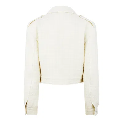 Givenchy Cropped Tweed Jacket In Neutral