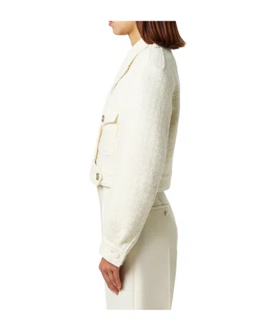 Givenchy Cropped Tweed Jacket In Neutral