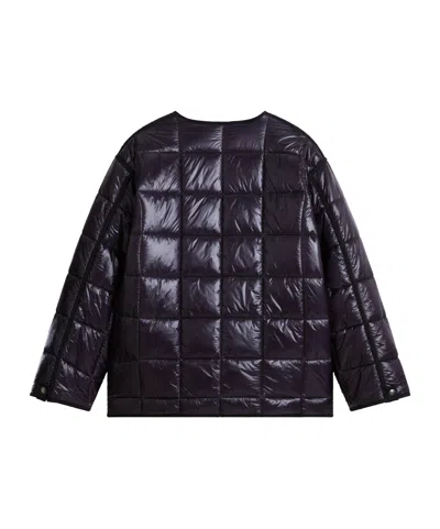The North Face Black Red Box Liner Quilted Grid Pattern Jacket In Multi