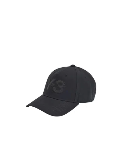 Y-3 Logo-embroidered Baseball Cap In Black